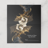 Hevige drakenfokkerij plaatskaartje (Buitenkant ongevouwen)