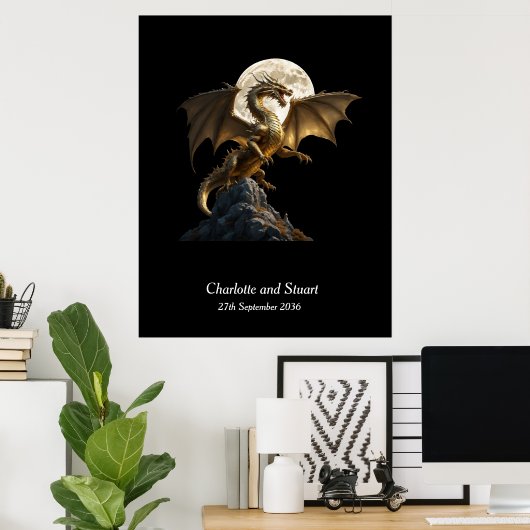 Hevige drakenfokkerij poster (Thuiskantoor)