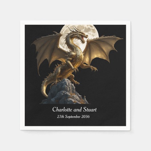 Hevige drakenfokkerij servet (Voorkant)