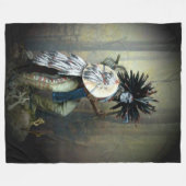 HEVIGE INDIASE KRIJGER FLEECE DEKEN (Voorkant (Horizontaal))