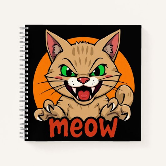 Hevige kat notitieboek (Voorkant)