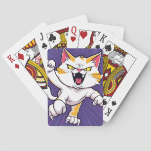 Hevige kat pokerkaarten
