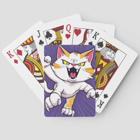 Hevige kat pokerkaarten (Achterkant)