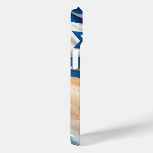 Hevige leeuw met Israëlische vlag Case-Mate iPhone Case (Achterkant / Rechts)