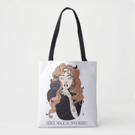 Hevige Magische Empowered Vrouw Heks Tote Bag
