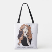 Hevige Magische Empowered Vrouw Heks Tote Bag (Achterkant)