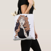 Hevige Magische Empowered Vrouw Heks Tote Bag (Dichtbij)