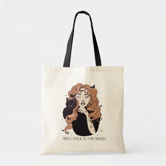 Hevige Magische Empowered Vrouw Heks Tote Bag (Voorkant)