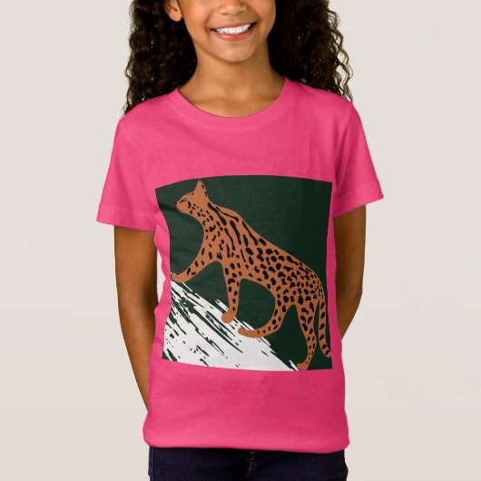 Hevige Ocelot Pink Panache T-shirt (Voorkant)