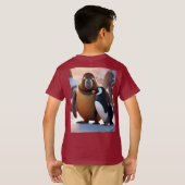 Hevige Schattigee Walrus met Penguin Unreal Engine T-shirt (Achterkant volledig)