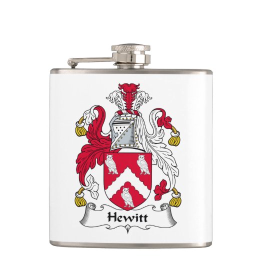 Hewitt Family Crest Heupfles (Voorkant)
