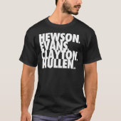 Hewson Evans Clayton en Mullen Classic T-Shirt (Voorkant)