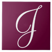 Hex 660033 Kleurnummer Monogram keramisch tegeltje (Voorkant)