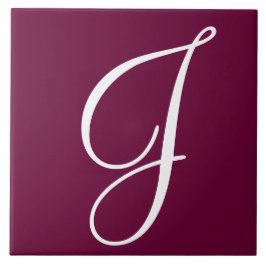 Hex 660033 Kleurnummer Monogram keramisch tegeltje