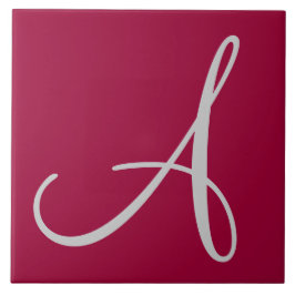 Hex 990033 Kleurnummer Monogram keramische Tegel Tegeltje