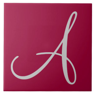 Hex 990033 Kleurnummer Monogram keramische Tegel Tegeltje
