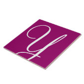 Hex 990066 Kleurnummer Monogram keramische Tegel Tegeltje (Zijkant)