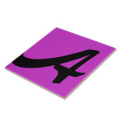 Hex cc33cc Colour Number Monogram keramische Tegel Tegeltje (Zijkant)