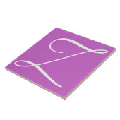 Hex cc66cc Colour Number Monogram keramische Tegel Tegeltje (Zijkant)
