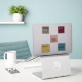 Hex Code Palet Sample Sticker (Laptop op bureau)