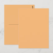 Hex Color #FABA77, Brandy Briefkaart (Voorkant / Achterkant)