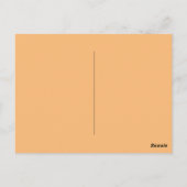 Hex Color #FABA77, Brandy Briefkaart (Achterkant)