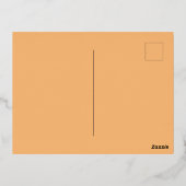 Hex Color #FABA77, Brandy Folie Feestdagen Briefkaart (Achterkant)