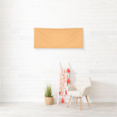 Hex Color #FABA77, Brandy Vinyl Banner (Insitu)