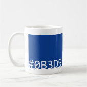 Hex Color Mok (blauw) (Links)