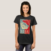 HEX Crypto by Richard Heart  5555 Days HEX Staking T-shirt (Voorkant volledig)