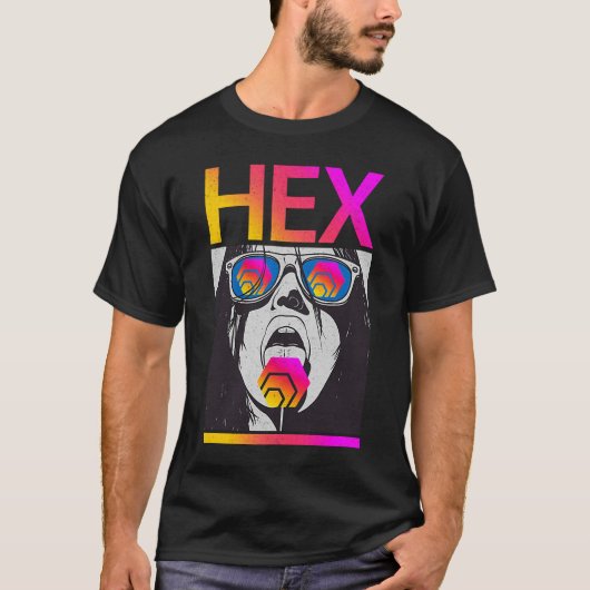 HEX Crypto van Richard Heart Hexican Investor Loll T-shirt (Voorkant)