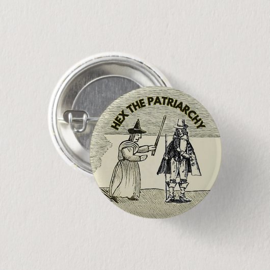 Hex de patriarchaat leuke feminisme button badge (Voorkant /achterkant)