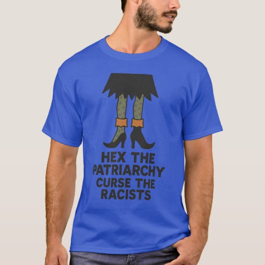 HEX DE PATRIARCHIE VERVLOEKT DE RACISTEN T-SHIRT (Voorkant)