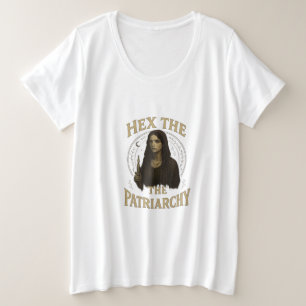 Hex de Patriarchie – Wiccan Heks Illustratie Grote Maat T-shirt