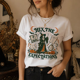 Hex de Verwachtingen Feministische Heksen Hallowee T-shirt