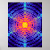 Hex Diffractie Poster (Voorkant)