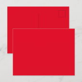 Hex E6001D, Bean Red Aankondigingskaart (Voorkant / Achterkant)