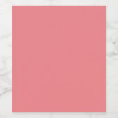 Hex #F1838A, meisje Wijn Etiket (Enkel label)