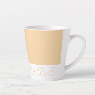 Hex FAD6A5 Warme Bleke Oranje Perzik Minimalistisc Latte Mok