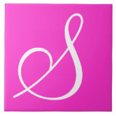 Hex ff33cc Colour Number Monogram keramische Tegel Tegeltje (Voorkant)