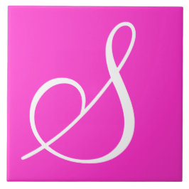 Hex ff33cc Colour Number Monogram keramische Tegel Tegeltje