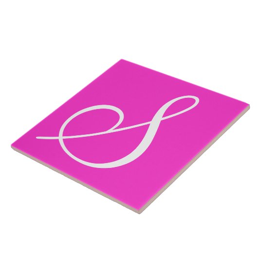 Hex ff33cc Colour Number Monogram keramische Tegel Tegeltje (Zijkant)