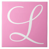 Hex ff99cc Colour Number Monogram keramische Tegel Tegeltje (Voorkant)