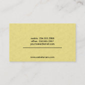 Hex | Geel Visitekaartje (Achterkant)
