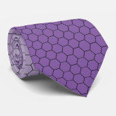 Hex Grid paarse Ombre Stropdas (Opgerold)