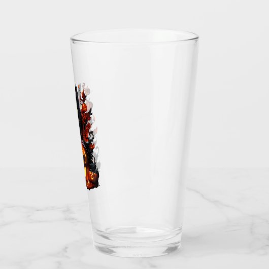 Hex, het Halloween zwarte kat T-shirt Glas (Links)