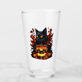 Hex, het Halloween zwarte kat T-shirt Glas