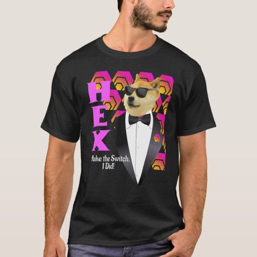 Hex Hexican Cryptocurrency Bitcoin Pulsechain T-shirt (Voorkant)