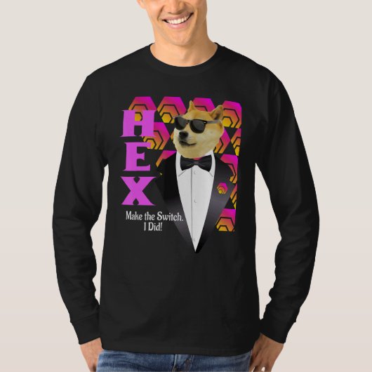 Hex Hexican Cryptocurrency Bitcoin Pulsechain T-shirt (Voorkant)