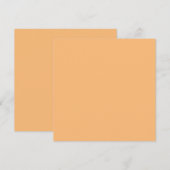 Hex Kleur #FABA77, Brandy Feestdagenkaart (Voorkant / Achterkant)